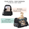 thumbnail image 3 of Easter Premium Pet Travel Bag - Durable 900D Oxford Cloth, Sherpa Base, & Nylon Webbing - 17x10x11.8 in - Ideal for Dogs & Cats - Includes Convenient Features, 3 of 7