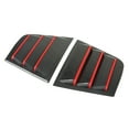thumbnail image 2 of Side Window Louver, Simple Installation Anti Scratch Rustproof 1 Pair Air Vent Scoop Shades Cover Blind Metal  For Car Carbon Fiber Style, 2 of 8