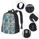 thumbnail image 2 of Balery Vintage Floral Butterflies Mochila para hombre y mujer - Tela Oxford 600D resistente - Gran capacidad, resistente al agua, ideal para la escuela, viajes y senderismo, 2 of 6