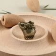 thumbnail image 2 of Brass Solid Mouse Figurine Small Statue Home Ornament Figurines Collectibles, 2 of 6