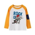thumbnail image 4 of HILEELANG Toddler Boys Long-Sleeve T-Shirts Raglan Pocket Crewneck Cotton Cartoon Christmas Active Tops Tees 3 Pack 2T, 4 of 4