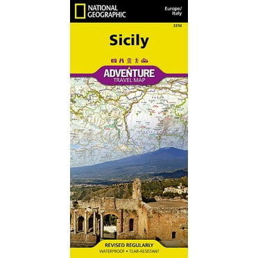 Adventure Map: Sicily [italy] - Folded Map