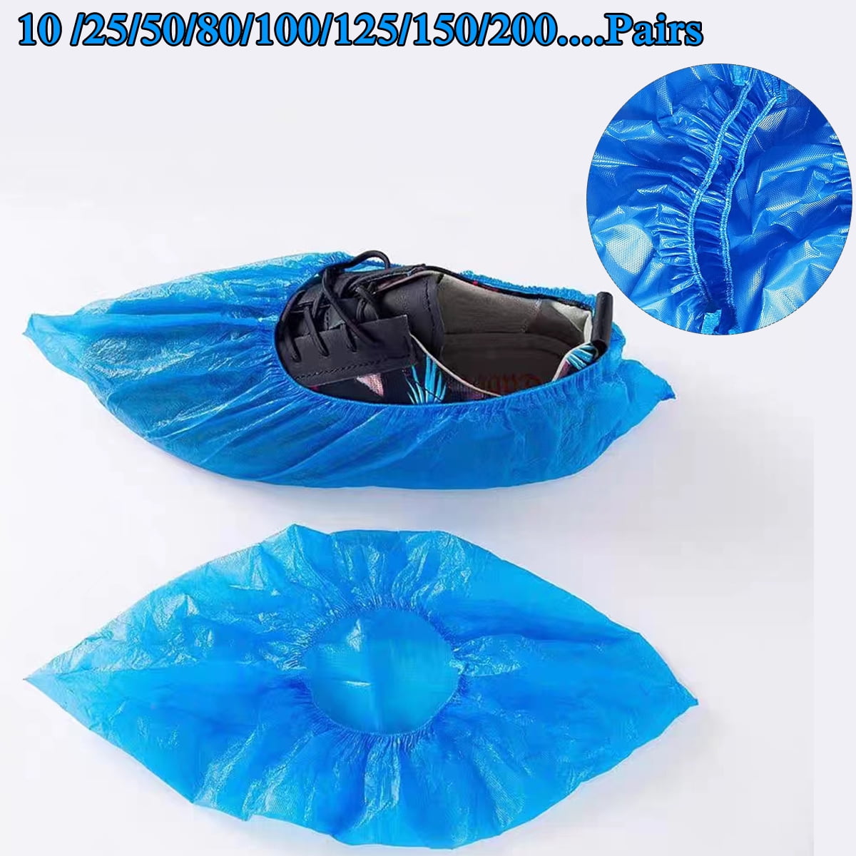 Disposable Shoe & Boot Covers, XL Extra Large, Waterproof, Slip