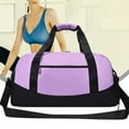 thumbnail image 4 of LHWEN 20" Sports Duffle Bag Travel Gym Luggage Bag with Zippered Main Compartment Front Pocket Top Handle Side Handles Removable Shoulder Strap Polyester Perfect for Gym Sports Vacation Multiple Color, 4 of 8