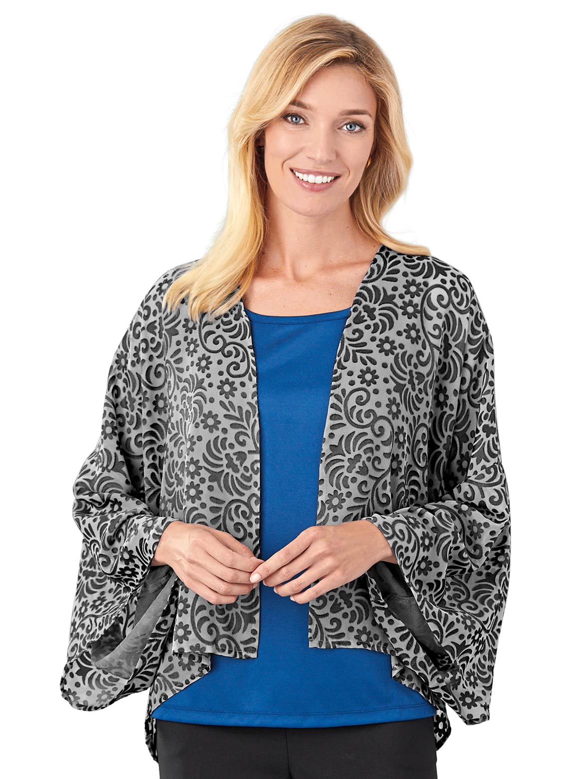 Jacquard Swing Cascade Jacket - Walmart.com