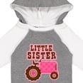 thumbnail image 4 of Inktastic Pink Tractor Little Sister Girls Long Sleeve Baby Bodysuit, 4 of 5