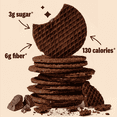 thumbnail image 4 of Rip Van Chocolate Brownie Stroopwafel Snacks, Non-GMO, Low Calorie, Low Sugar, Keto Friendly, Kosher, 12 Count, 4 of 9