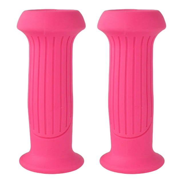 koolsoo 2 Pieces Bike Handlebar Grips for , Bike Handlebar Grips for Cruiser Bike, Girls Pink