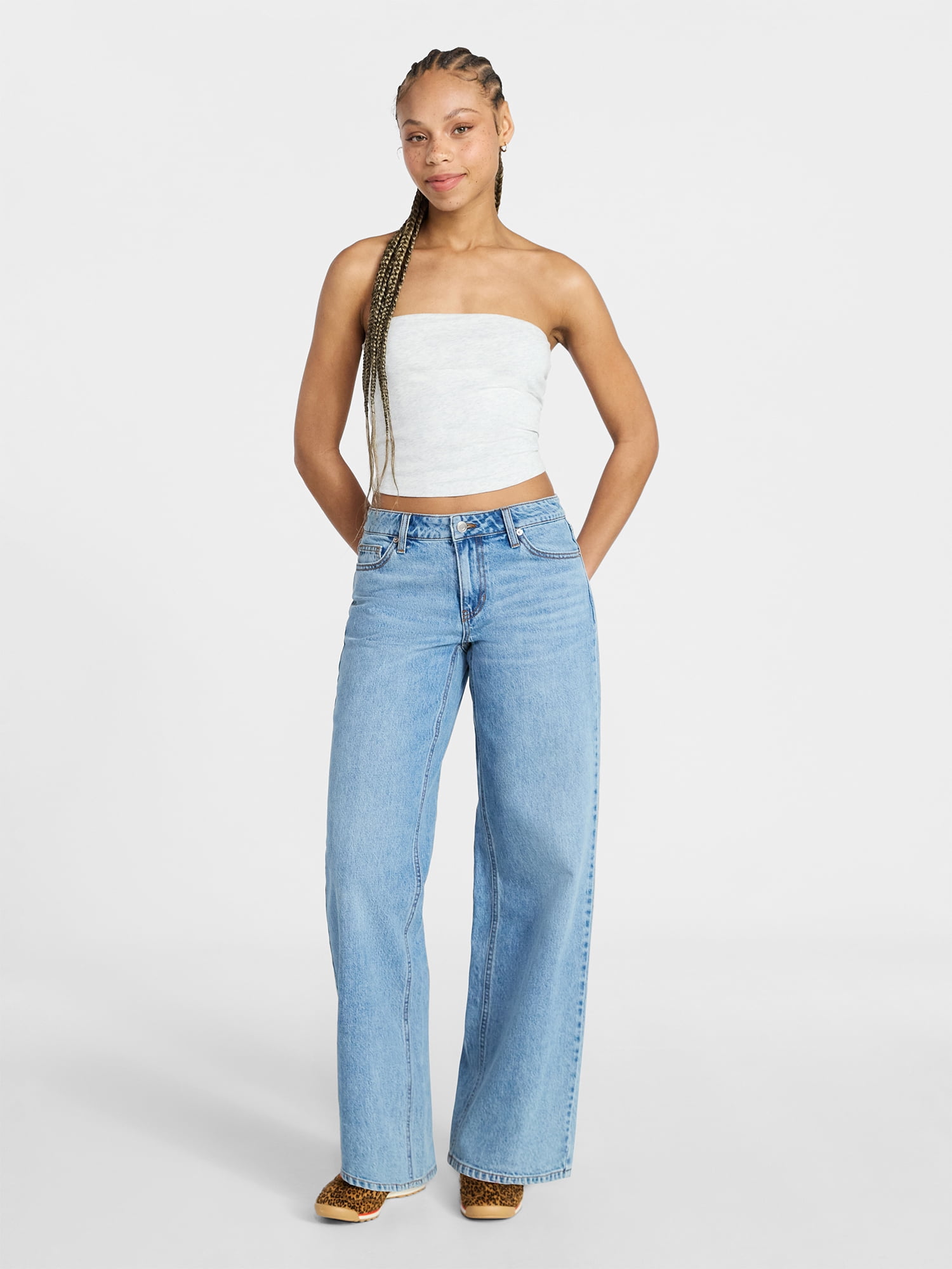 No Boundaries Cropped Tube Top, Women's XXS-XXL