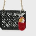 thumbnail image 2 of Unique Bargains 1 Pc Fashion Slippers Sleeping Cat Handbag Charm Bag Accessories Red, 2 of 5
