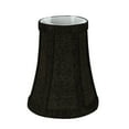thumbnail image 4 of Aspen Creative 30248-2 Small Bell Shape Chandelier Clip-On Lamp Shade Set (2 Pack), Transitional Design in Two-Tone Black, 4" bottom width (2-1/2"x 4" x 5" ), 4 of 7