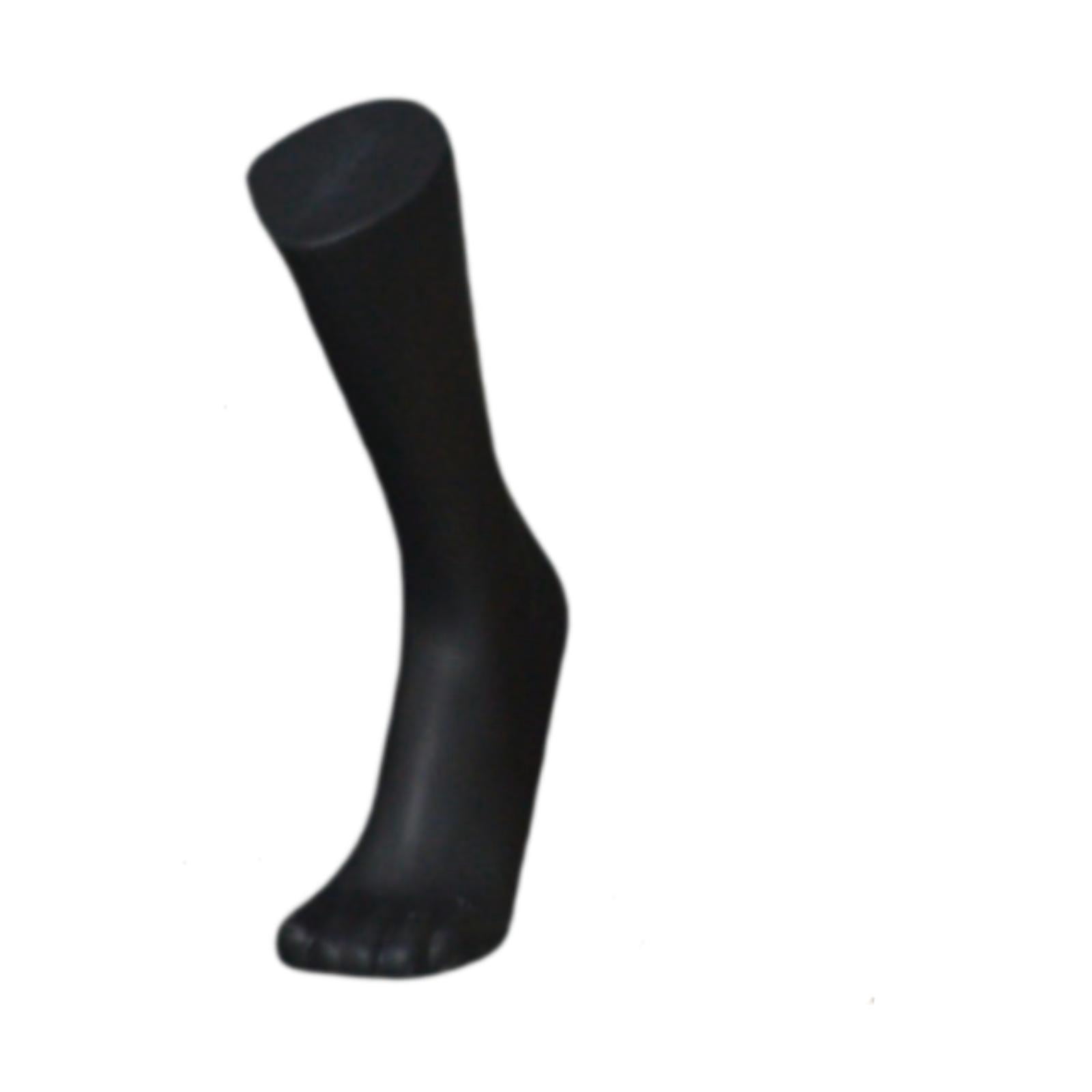 Zxpjkyu Male Mannequin Foot Model with Magnetic Base Photo Prop Sock Display Model for Long Black