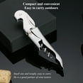 thumbnail image 3 of ReaNea Waiters Corkscrew Silver Wine Bottle Opener with Foil Cutter, 3 of 7