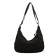 thumbnail image 2 of Bolso Informal A Cuadros para Mujer Bolsos Diarios Suaves Acolchados Gran Capacidad (negro), 2 of 9