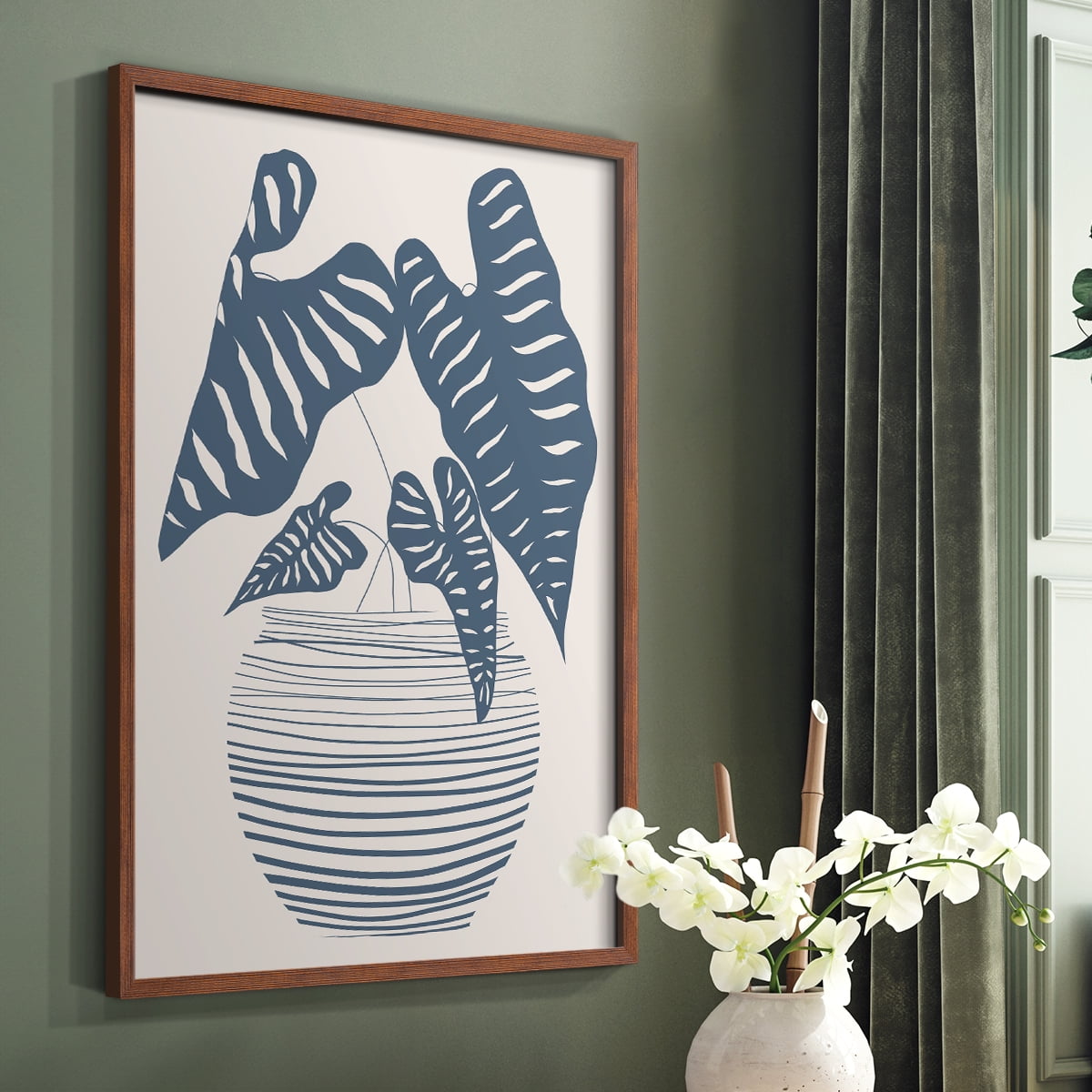 Wired in Monochrome I Framed Print - Solid Wood in Single Picture Frame Solid Wood 2 Framed Print