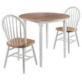 thumbnail image 1 of Winsome Sorella 3pc Set Round Drop Leaf Table with Windsor Chairs, 1 of 2