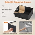 thumbnail image 7 of Eunos Nightstand End Table, 2 Drawer Black Small Bedside Table for Bedroom, Living Room, 7 of 7