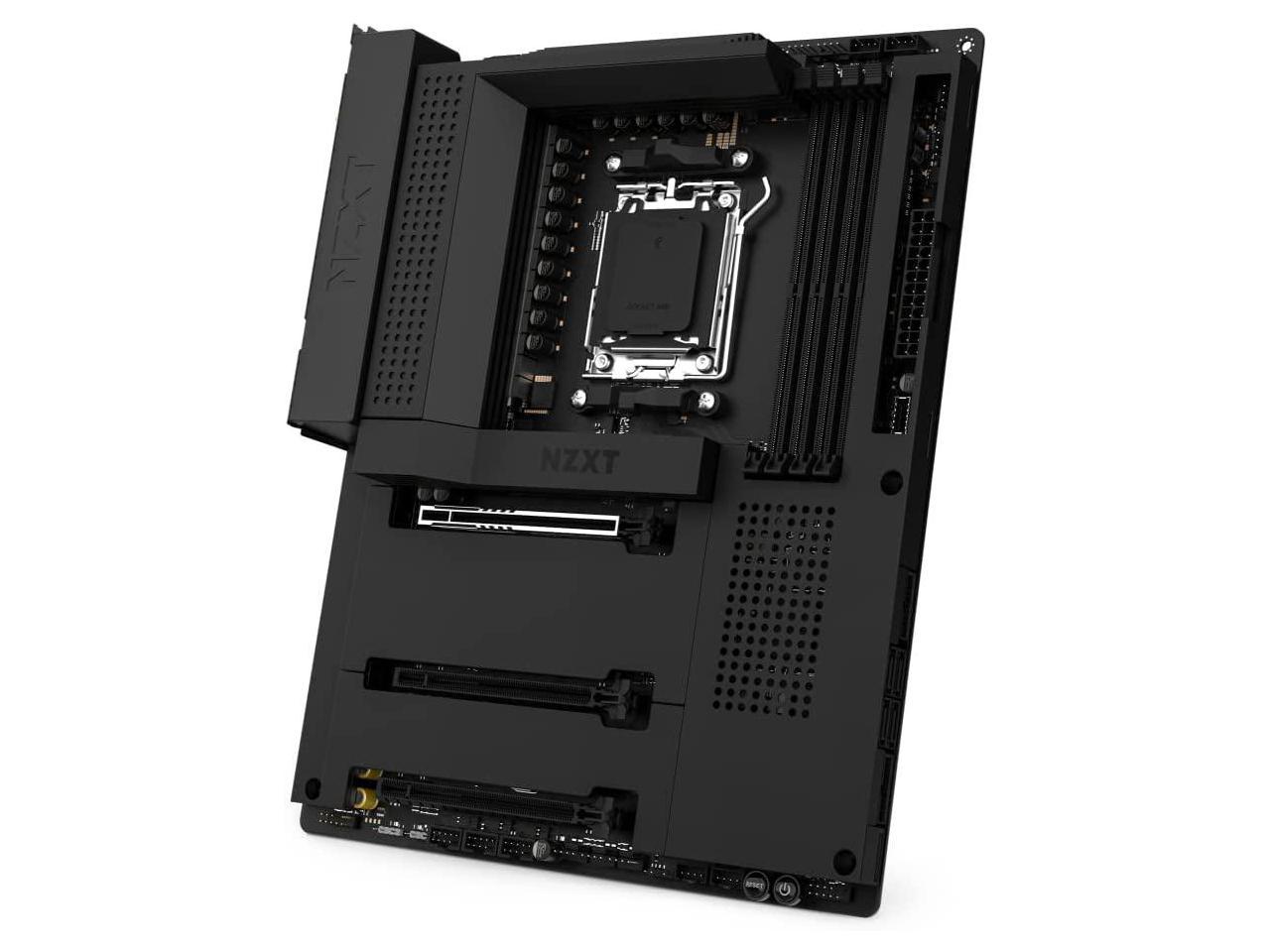 NZXT N7 B650 - N7-B65XT-B1 - AMD B650 chipset (Supports AMD 7000 Series CPUs) - ATX Gaming Motherboard - Integrated Rear I/O Shield - WiFi 6 connectivity - Black - image 2 of 16