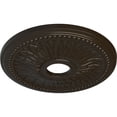 thumbnail image 3 of Ekena Millwork 18"OD x 3 3/4"ID x 1 1/2"P Bailey Ceiling Medallion (Fits Canopies up to 5 3/4"), Hand-Painted Stone Hearth, 3 of 6