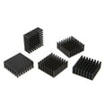 thumbnail image 2 of 5Pcs Computer Cooler Radiator Aluminum Heatsink Heat Sink for Electronic Chip Heat Dissipation Cooling Pads 25x25x10mm, 2 of 8