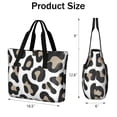 thumbnail image 3 of Tote Bag for Women - Leopard Print Pattern Shoulder Bag - Large Utility Work Duffle Bag with Zipper Handbag for Travel, Work, Sprots, 3 of 5