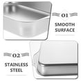 thumbnail image 4 of Stainless Steel Roast Pan Seafood Pan Rectangular Fish Roaster Tray Kitchen Boiler Pan, 4 of 6