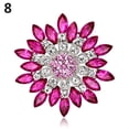 thumbnail image 2 of Ludlz Women Fashion Flower Brooch Crystal Rhinestone Jewelry for Wedding Party Gift, 2 of 8
