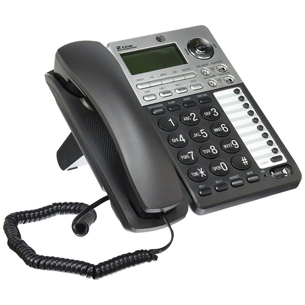 AT&T ML17939 2Line Corded Telephone with Digital Answering System and
