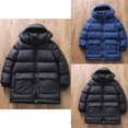 thumbnail image 4 of Otqutp Boys Girls Long Winter Down Coats Waterproof Hooded Quilted Puffer Jackets Lightweight Oversized Outerwear with Pocket, 4 of 9