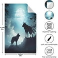thumbnail image 3 of SKYSONIC Wolves Under The Moon Kitchen Towels, 18 x 28 Inch Super Soft and Absorbent Dish Cloths for Washing Dishes, 4 PCS Reusable Multi-Purpose Microfiber Hand Towels for Kitchen, 3 of 7