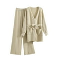 thumbnail image 2 of Puntoco Conjunto de pantalones sueltos de manga larga y cuello redondo versátil para mujer Puntoco Puntoco-2479, 2 of 3