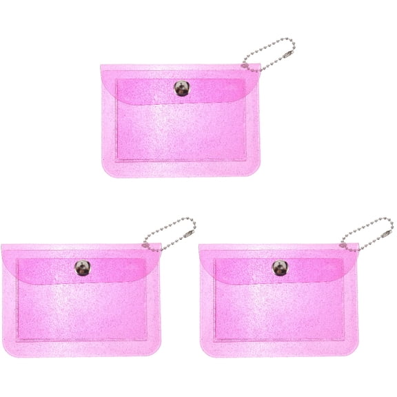 MLINS 3pcs Women Coin Purse Plastic Wallet Small Coins Purse Change Purse Card Holder for Women