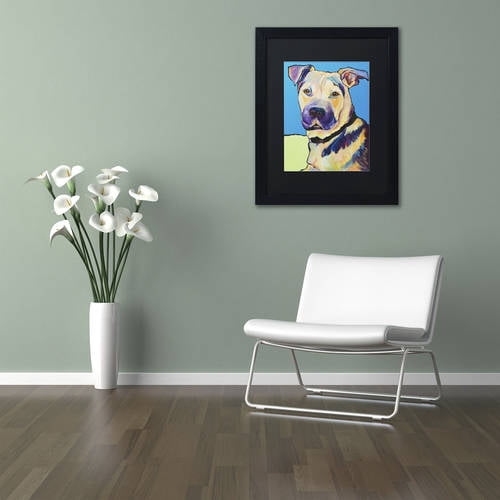 Trademark Fine Art "Tag" Canvas Art by Pat Saunders-White, Black Matte, Black Frame