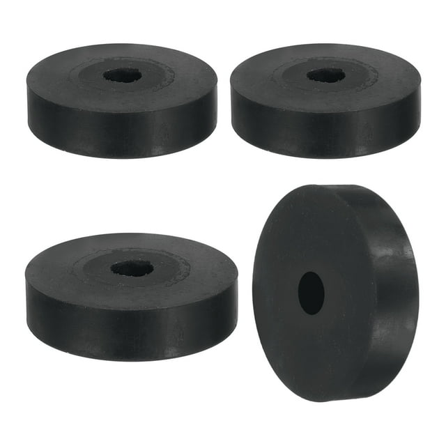4Pack Thick Rubber Spacer, 2-3/8 Inch OD x 1/2 Inch ID x 9/16 Inch Thickness