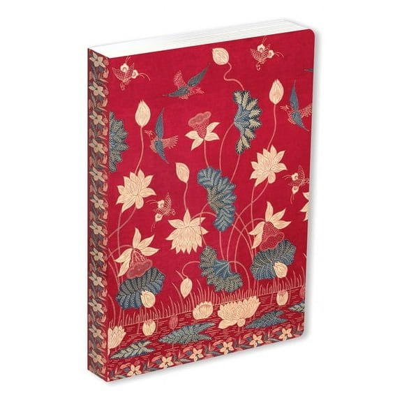 Journal Journal Sarong Buketan with Lotuses, Lined Paperback: Blank Lined 144 Page A5 Notebook, (Hardcover)