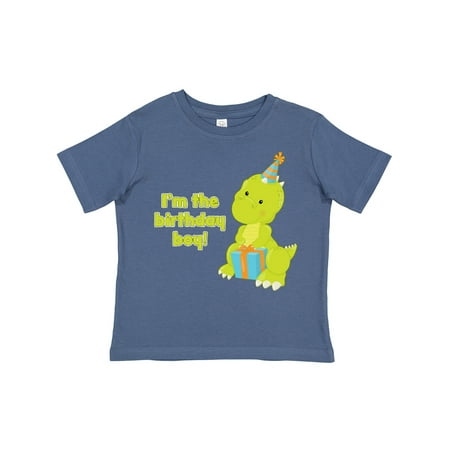 

Inktastic I m the Birthday Boy T-rex Dinosaur Party Gift Toddler Boy Girl T-Shirt