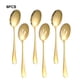thumbnail image 5 of Yuarrent Juego de cucharas para servir de acero inoxidable, seguras y adecuadas para todas las ocasiones, idea de regalo versátil Cocina y Comedor Oro, 5 of 6