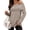 Apricot, variant on SOMER Off the Shoulder Sweater Knit Pullover Tops Sweaters for Women Long Sleeve Off The Shoulder Tops Casual Loose Winter Sweaters Apricot