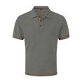 thumbnail image 3 of Yifymode Polo Shirts for Men Short Sleeve Ice Silk Mesh Collared Golf Polos, Stretchy Breathable Polo Shirts For Beer Belly Summer Daily Mens Tops, 3 of 7