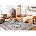 thumbnail image 4 of SAFAVIEH Serapi Blaire Traditional Machine Washable Area Rug, Light Blue/Brown, 5'3" x 7'7", 4 of 13