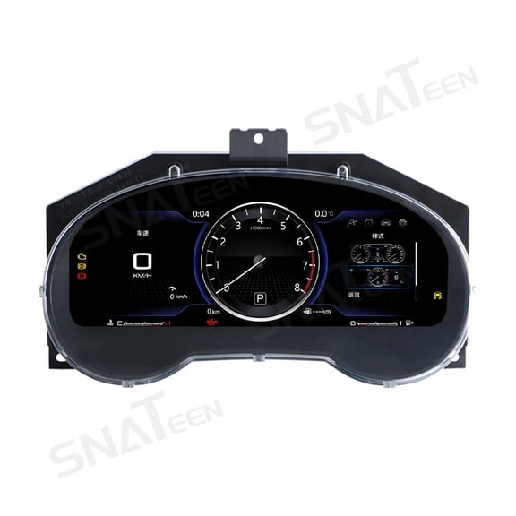 SNATEEN Car Digital Cluster LCD Screen Instrument Panel for Nissan Pathfinder 2012-2020 Models Virtual Cockpit Speedometer Dashboard Upgrade Universal Fit Car Accessories