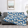 thumbnail image 2 of Fuzoiu Swan Birds Print Flannel Blanket,Throw Blanket,Flannel Home Decor,Fleece Bed Blankets,Cozy Soft Blanket for Bed, Sofa, Camping, and Travel-60"x50", 2 of 6