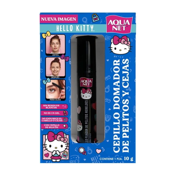 Cepillo Fijador Hello Kitty by Aqua Net Domador 10g.