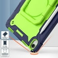 thumbnail image 6 of elitegadget Case for iPad Air 11 Inch (7th/6th Generation 2025/2024) - Dual Layer Protective Heavy Duty Impact Resistant Case Cover with Rotating Ring Stand (Navy Blue/Green), 6 of 6