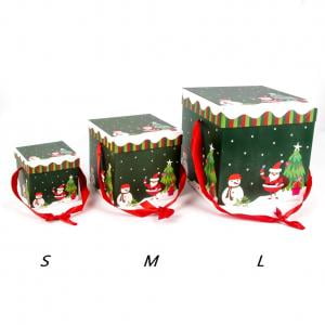 - Fancyleo 3 Piece Christmas Gift Boxes Christmas Nesting Boxes with Lids in 3 Assorted Sizes for Holiday Decorative Wrapping