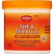 African Pride Shea Miracle Moisture Intense Bouncy Curls Pudding 15 oz (Pack of 2)