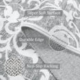 thumbnail image 4 of Lahome Decor 3'x5' Washable Rug for Bedroom, Vintage Area Rug for Dorm Room, Indoor Soft Distressed Floral Throw Rugs Non-Slip Backing for Entryway Farmhouse Kitchen Kids Playroom,Light Grey, 4 of 11