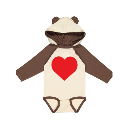 

Inktastic Red Heart Gift Baby Boy or Baby Girl Long Sleeve Bodysuit