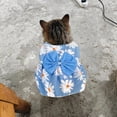 thumbnail image 4 of Cute Floral Dog Dress Summer Pet Skirt, Lightweight Breathable Vest Style Pet Dress, Non-Restrictive Comfortable Summer Pet Clothes for Small Medium Dogs & Cats Indoor & Outdoor Wear(Blue,S), 4 of 6