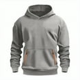 thumbnail image 3 of Boys Fleece Hoodies Casual Loose Comfy Hooded Sweatshirts Kids Fall Winter Long Sleeve Pullover Tops with Pocket 4-15 Years, 3 of 4